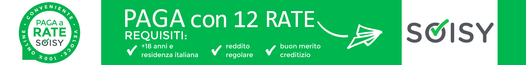 Pagamento rateale con Soisy categoria Trattorini