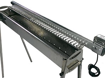 Barbecue a carbone automatico per arrosticini Tecnoroast TRS-40 Single Inox