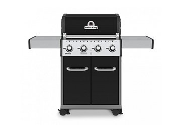 Barbecue a gas Broil King Baron 420 con 4 bruciatori 11,4 kW 2 ripiani laterali