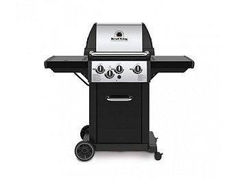 Barbecue a gas Broil King Monarch 340 con 3 bruciatori DualTube 1 laterale