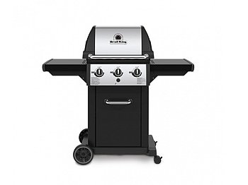 Barbecue a gas Broil King Monarch 320 con 3 bruciatori DualTube 2 piani laterali