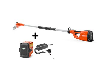 Potatore Husqvarna 120iTK4-P a batteria con asta telescopica e batteria BLI 10 e caricabatterie