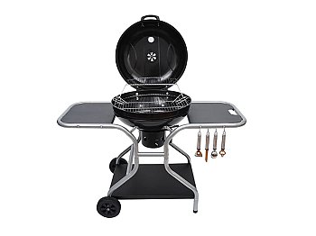 Barbecue a carbone El Gaucho Globo Comfort griglia 55cm coperchio con termometro