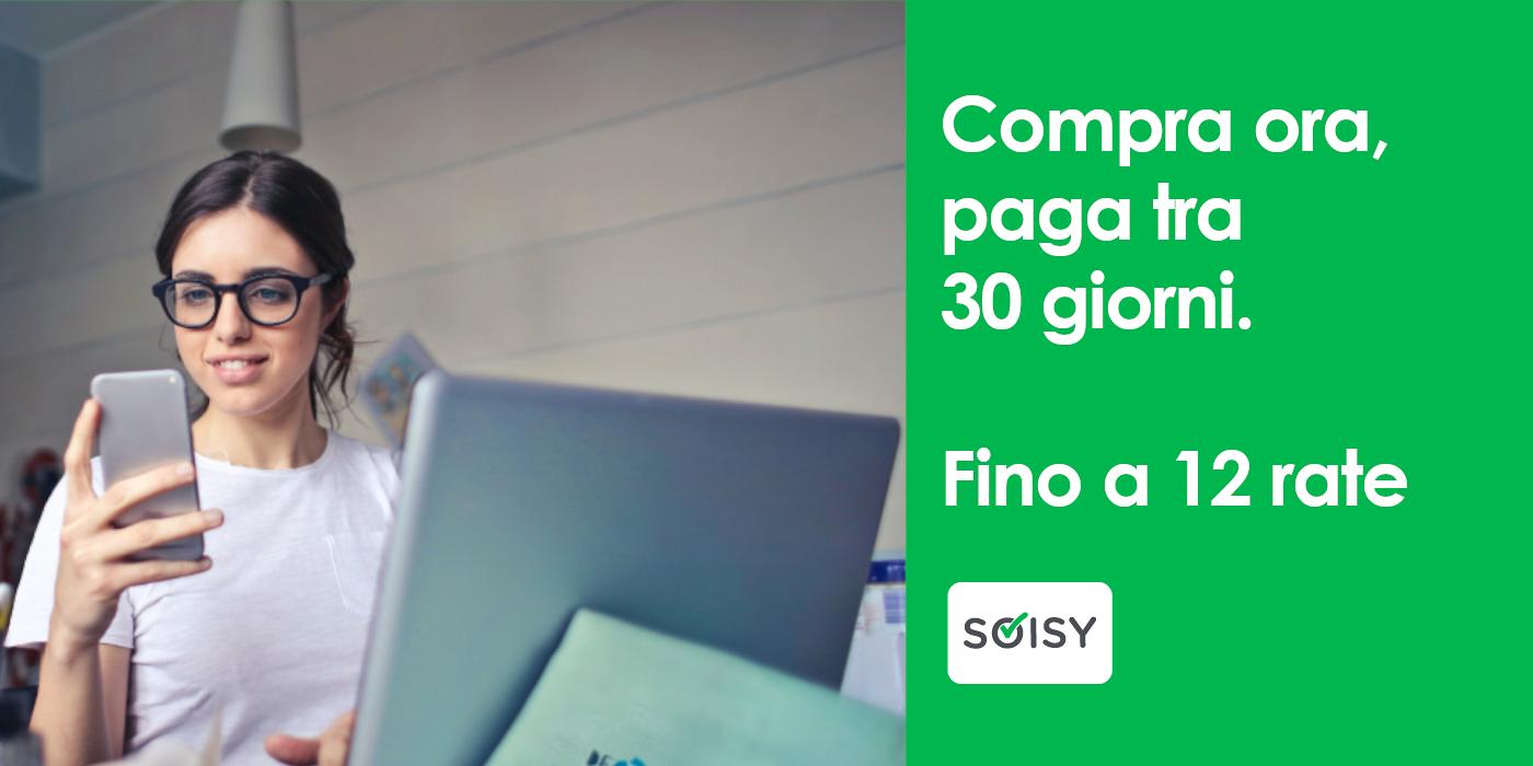 Paga fino a 12 rate con Soisy