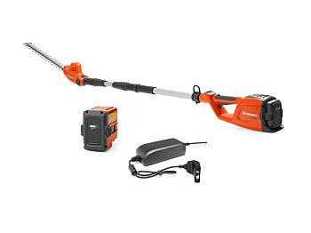 Tagliasiepi a batteria Husqvarna 120i TK4-H con asta telescopica + BLi10 e QC80