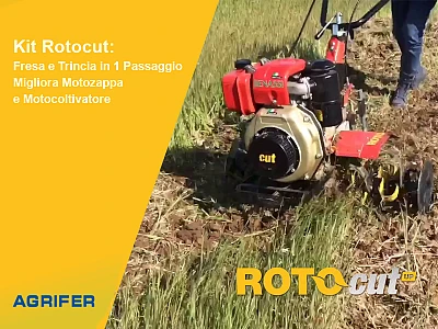 Kit Rotocut: Fresa e Trincia in 1 Passaggio | Migliora Motozappa e Motocoltivatore