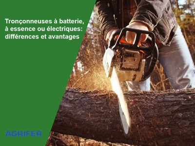 Tronçonneuses à batterie, à essence ou électriques: différences et avantages