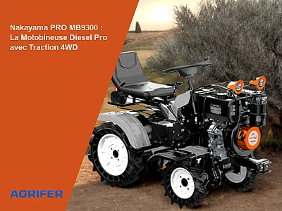 Nakayama PRO MB9300 : La Motobineuse Diesel Pro avec Traction 4WD