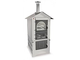 Clementi Forni Forno a legna a fuoco indiretto Clementi Master tutto Inox