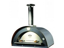 Clementi Forni Four familial à cuisson directe toit en acier inoxydable 80x60