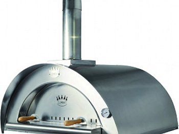 Clementi Forni Four familial en acier inoxydable à cuisson directe 100x80