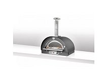 Clementi Forni Four familial à feu direct Toit en acier inoxydable 100x80 gaz