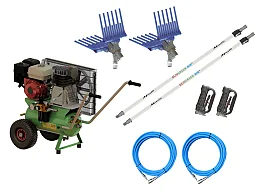 Minelli Kit de récolte d'olives Minelli pour 2 opérateurs avec 2 récolteuses