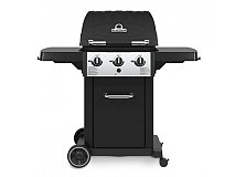 Broil King Barbecue à gaz Broil King Royal 320 Shadow 3 brûleurs 8.80 kW grilles fonte