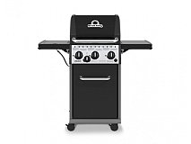 Broil King Barbecue a gas Broil King Crown 340 con 3 bruciatori 1 fornello e 2 piani laterali