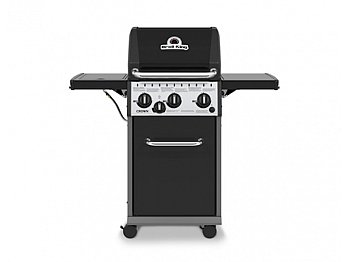 Broil King Broil King Crown 340 barbecue à gaz avec 3 brûleurs 1 brûleur et 2 plaques latérales