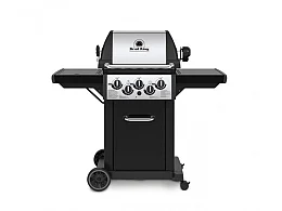 Broil King Barbecue à gaz Broil King Monarch 390 à 3 brûleurs et kit de rôtisserie électrique