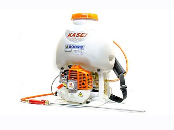 Kasei Pulvérisateur à dos Kasei 3WZ7E avec moteur à essence et réservoir de 15 l
