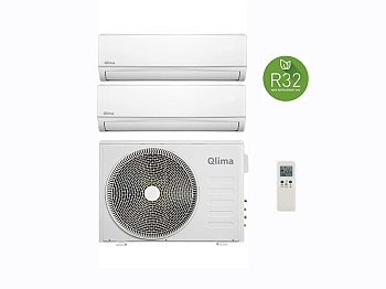 Qlima Qlima SM22DUO 9000 et 12000btu climatiseur dualsplit gaz R32 classe A++.