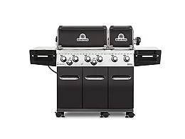 Broil King Broil King Regal XL 690 Barbecue à gaz noir avec 6 brûleurs de rôtisserie Boutons LED
