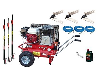 Lisam Lisam Professional LM201 Kit de récolte d'olives 3 récolteurs et compresseur Honda GX 200