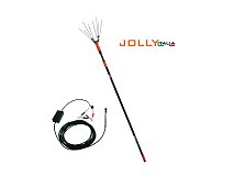 Jolly Italia Jolly Italia V34 abatteuse à batterie avec perche télescopique et câble, alimentation 12V