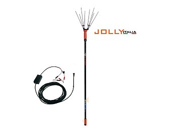 Jolly Italia Abbacchiatore a batteria V34 Jolly Italia, con Asta Fissa, Cavo Alimentazione 12V