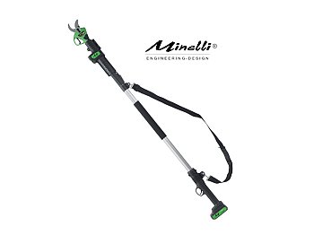 Minelli Forbice da potatura con 2 batterie 21V Minelli EnerKut EP40 con asta telescopica