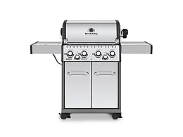 Broil King Broil King Baron S 490 Inox barbecue à gaz avec rôtisserie 4 brûleurs 11,4 kW