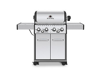 Broil King Broil King Baron S 490 Inox barbecue à gaz avec rôtisserie 4 brûleurs 11,4 kW