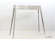Lisa Barbecue a carbone per arrosticini Lisa Miami 800 in acciaio inox