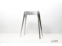Lisa Barbecue au charbon de bois en acier inoxydable Lisa Miami 500 pour Arrosticini