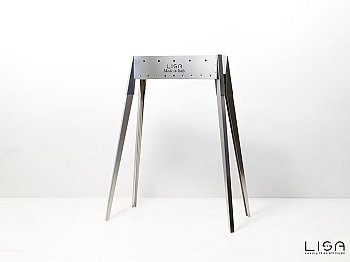 Lisa Barbecue au charbon de bois en acier inoxydable Lisa Miami 500 pour Arrosticini