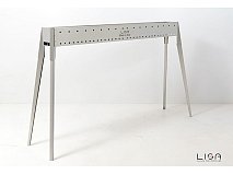 Lisa Lisa Miami 1200 barbecue au charbon de bois en acier inoxydable pour les rôtis