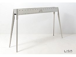 Lisa Lisa Miami 1200 barbecue au charbon de bois en acier inoxydable pour les rôtis