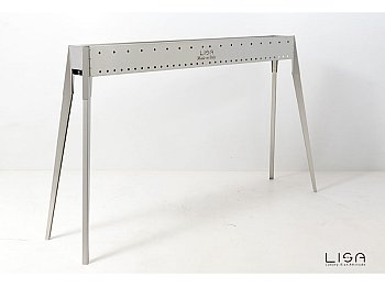 Lisa Lisa Miami 1200 barbecue au charbon de bois en acier inoxydable pour les rôtis