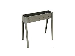 Lisa Lisa Torino 50 barbecue au charbon de bois en fer aluminé pour arrosticini