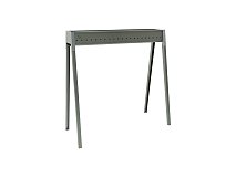 Lisa Lisa Torino 80 barbecue au charbon de bois en fer aluminisé pour arrosticini