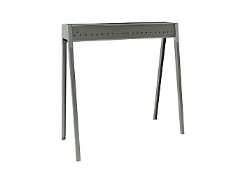 Lisa Lisa Torino 80 barbecue au charbon de bois en fer aluminisé pour arrosticini