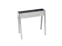 Lisa Lisa Milano 50 barbecue au charbon de bois en acier inoxydable pour arrosticini