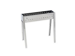 Lisa Lisa Milano 50 barbecue au charbon de bois en acier inoxydable pour arrosticini