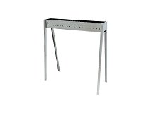 Lisa Barbecue au charbon de bois en acier inoxydable Lisa Milano 80 pour Arrosticini