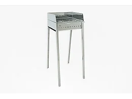 Lisa Lisa Stromboli 40x30 barbecue portable au charbon de bois en acier inoxydable
