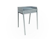 Lisa Lisa Stromboli 60x40 barbecue au charbon de bois portable en acier inoxydable