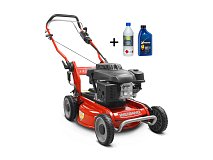 Weibang Tondeuse à essence Weibang WB466SCM 159cc 6Hp fonction mulching + essence et huile