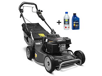 Weibang Weibang tondeuse à essence WB537SCVALB 196cc 7Hp coupe 53cm 3 vitesses + essence et huile