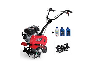 Italian Power Motoculteur Italian Power RG1.5-40 avec entraînement par courroie Motoculteur 40 cm avec essence et huile