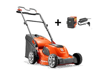 Husqvarna Tagliaerba a spinta Husqvarna LC 141iV taglio 41cm con batteria e carica