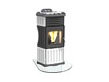 Lincar Stufa a pellet Lincar Monella 930 colore bianco potenza 10,4kW