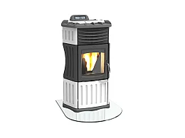 Lincar Lincar Monella 930 poêle à pellets couleur blanche puissance 10.4kW